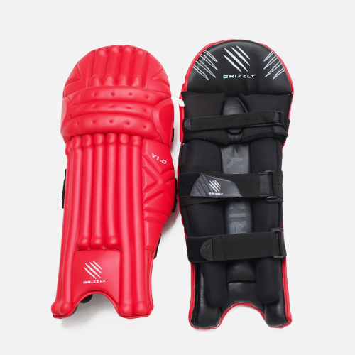 Batting Pads GRIZZLY-V3.0–Red